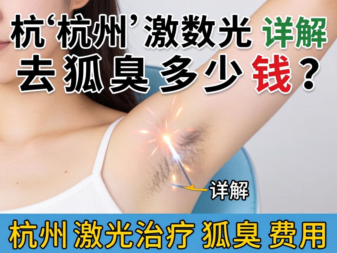 杭州激光去狐臭多少钱？详解杭州激光治疗狐臭费用