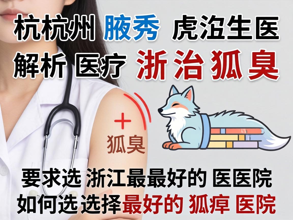 杭州腋秀解析，治狐臭浙江最好的医院，如何选择最好的狐臭医院