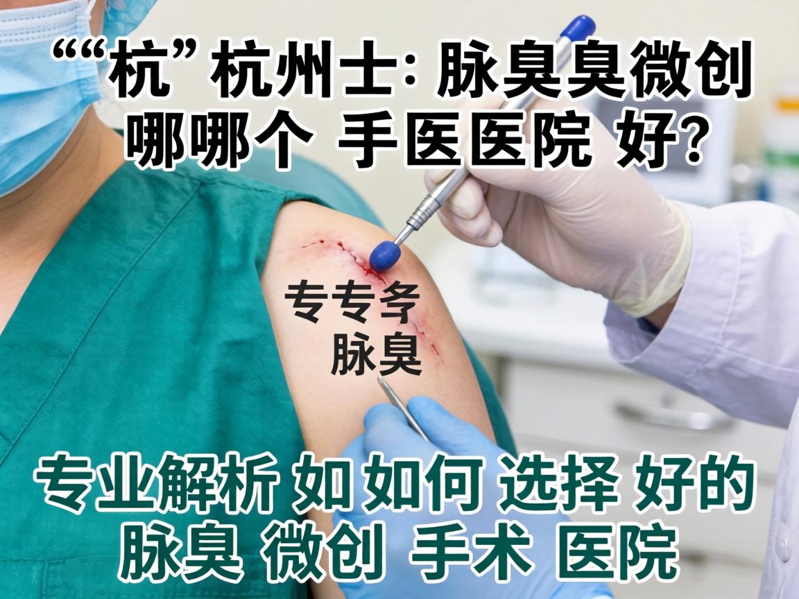 杭州腋臭微创手术哪个医院好？专业解析如何选择好的腋臭微创手术医院