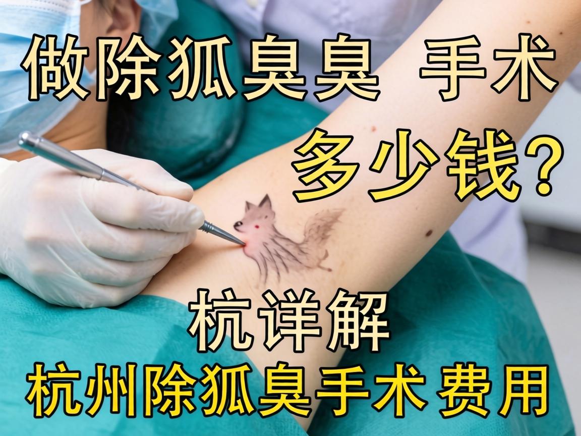 杭州做除狐臭手术多少钱？详解杭州除狐臭手术费用
