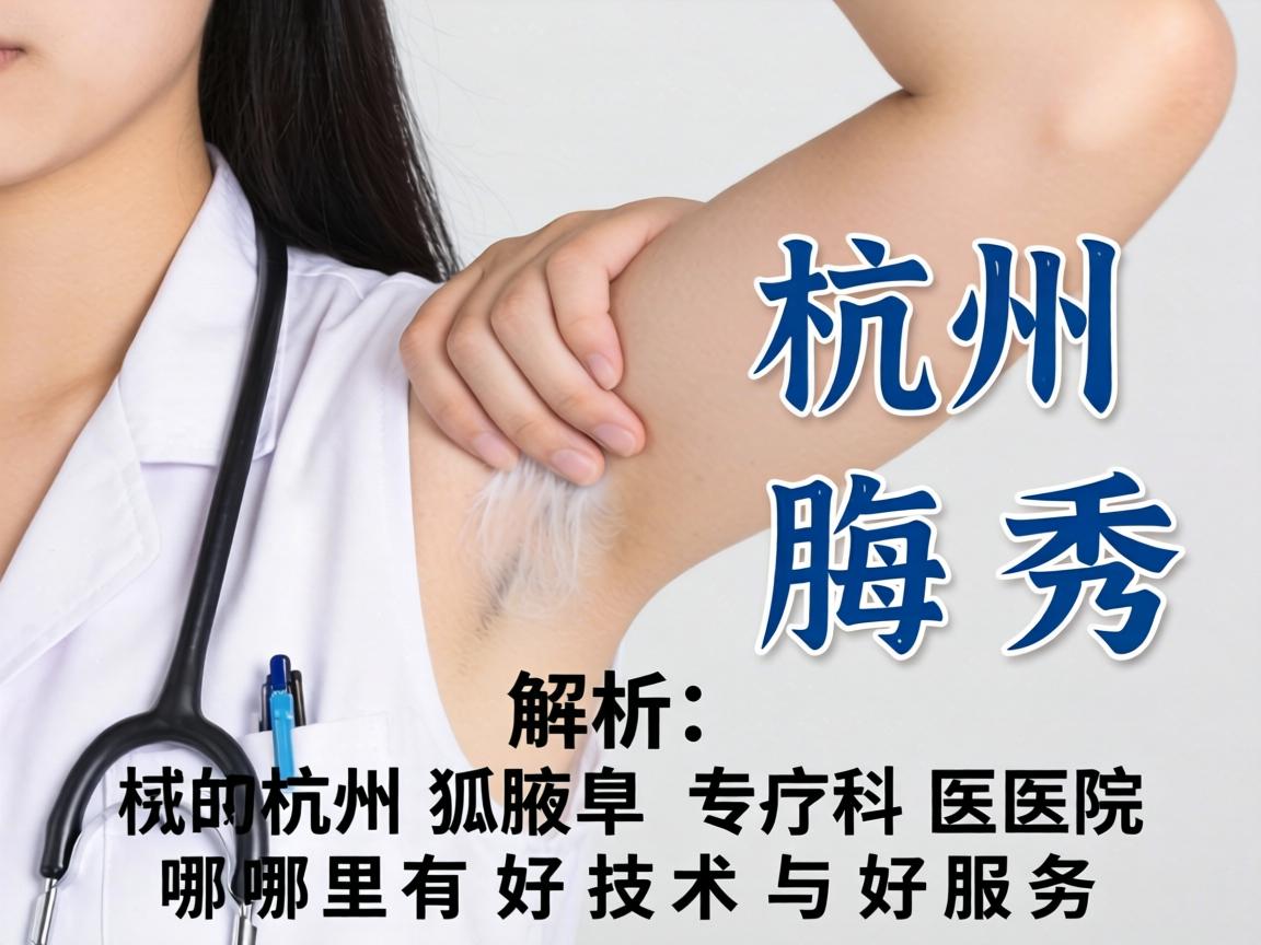 杭州腋秀解析，杭州狐臭专科医院哪里有好技术与好服务