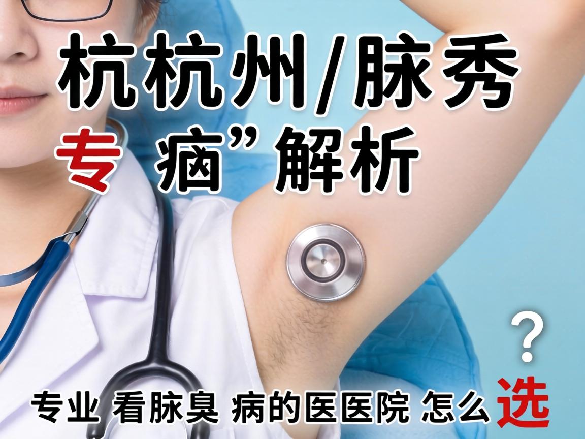 杭州腋秀解析，杭州专业看腋臭病的医院怎么选？