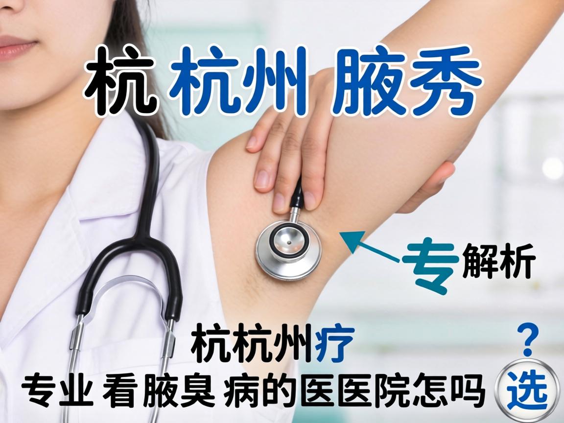 杭州腋秀解析，杭州专业看腋臭病的医院怎么选？