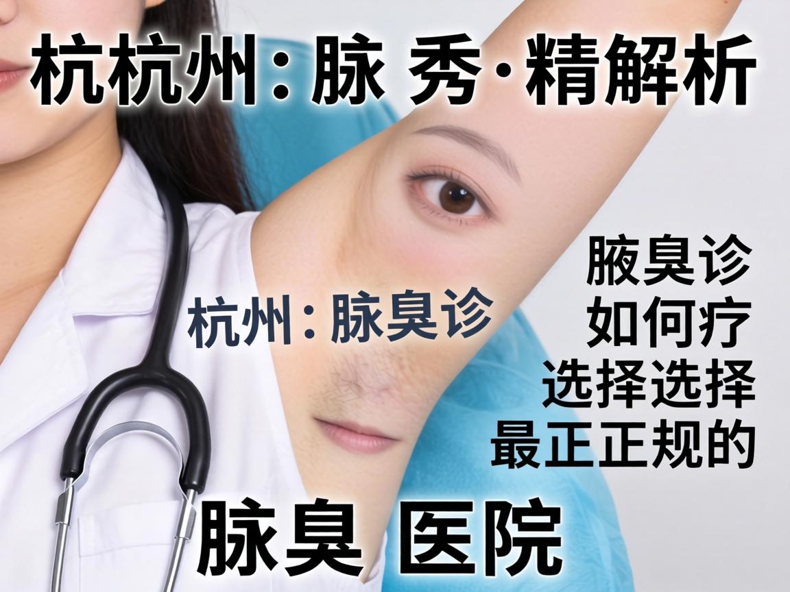 杭州腋秀解析，杭州腋臭诊疗如何选择最正规的腋臭医院