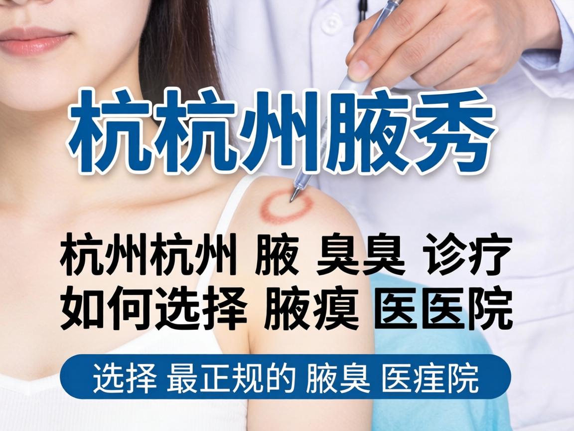 杭州腋秀解析，杭州腋臭诊疗如何选择最正规的腋臭医院