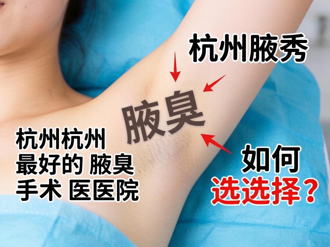 杭州腋秀解析，杭州最好的腋臭手术医院如何选择？