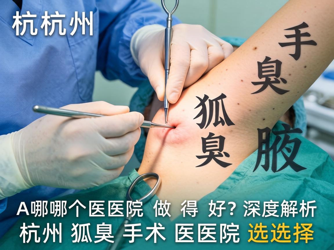 杭州狐臭手术哪个医院做得好？深度解析杭州狐臭手术医院选择