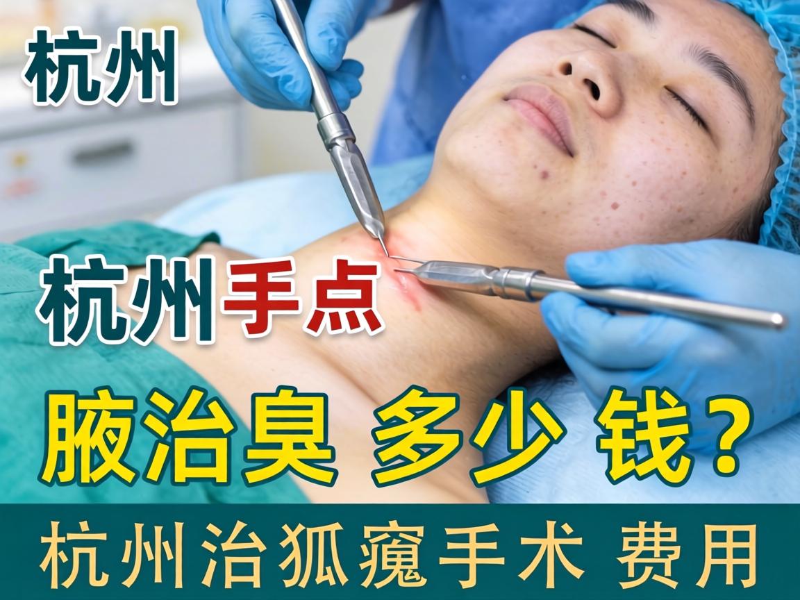 杭州腋臭手术多少钱？详解杭州治狐臭手术费用