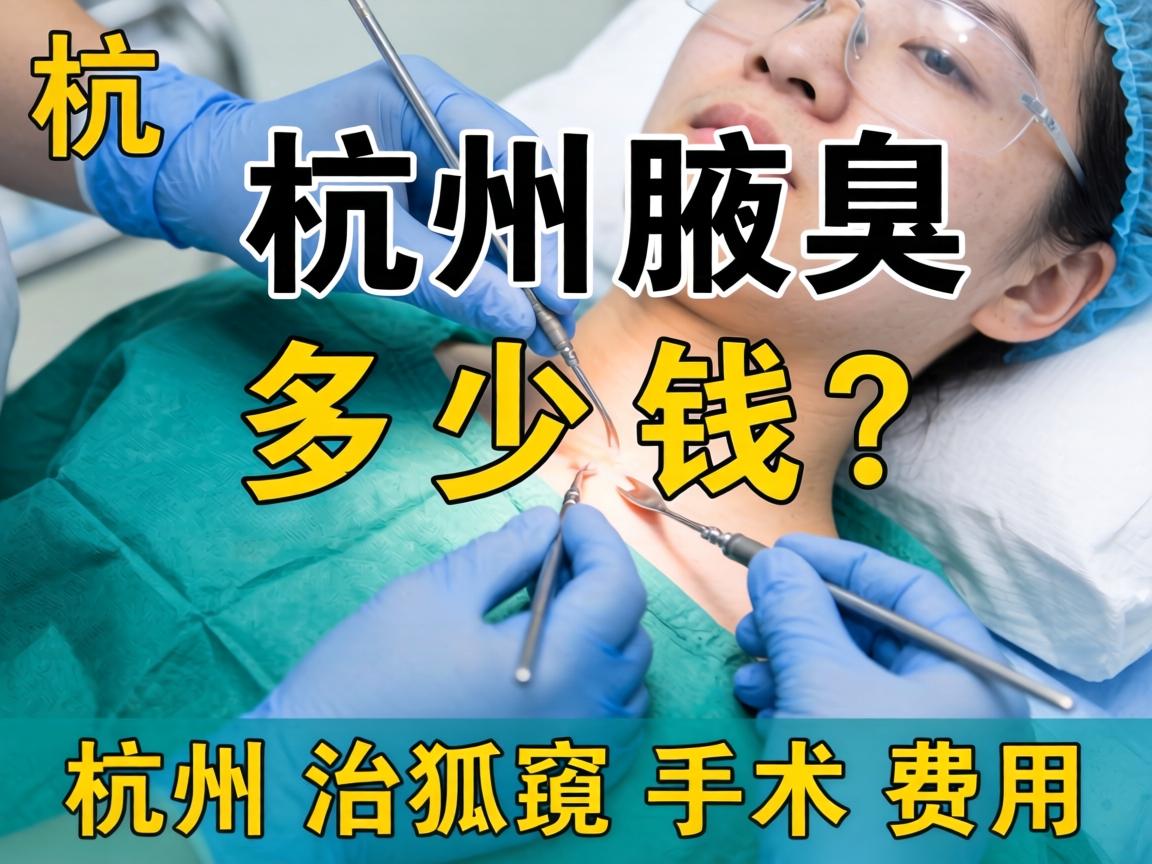 杭州腋臭手术多少钱？详解杭州治狐臭手术费用
