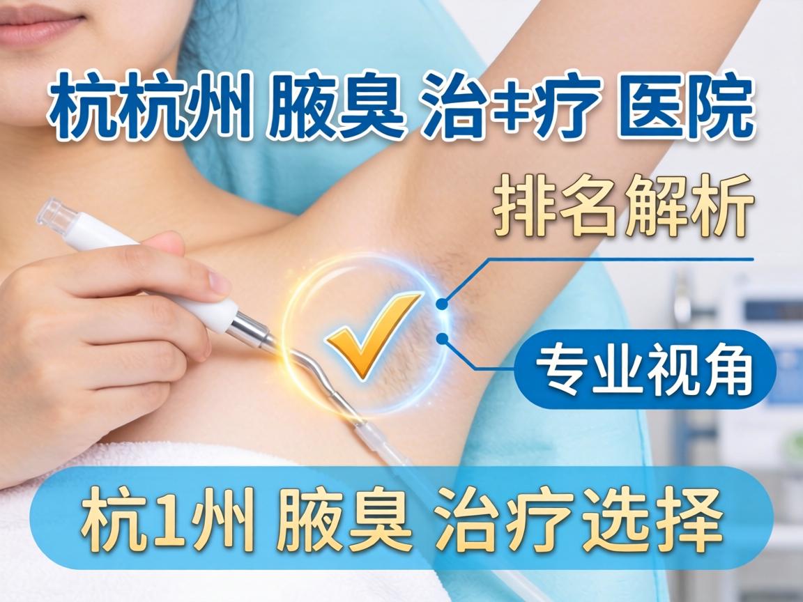 杭州腋臭治疗医院排名解析，专业视角下的杭州腋臭治疗选择