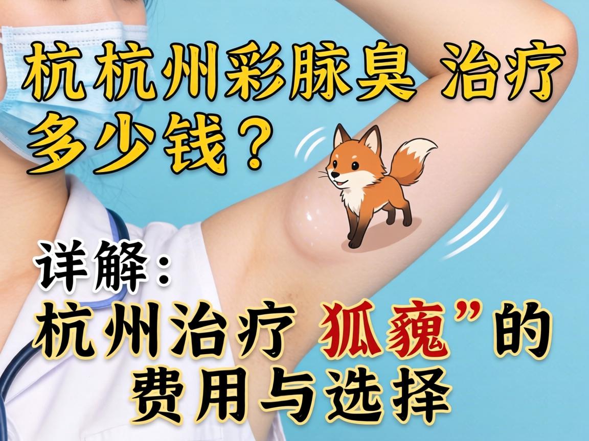杭州腋臭治疗多少钱？详解杭州治疗狐臭的费用与选择
