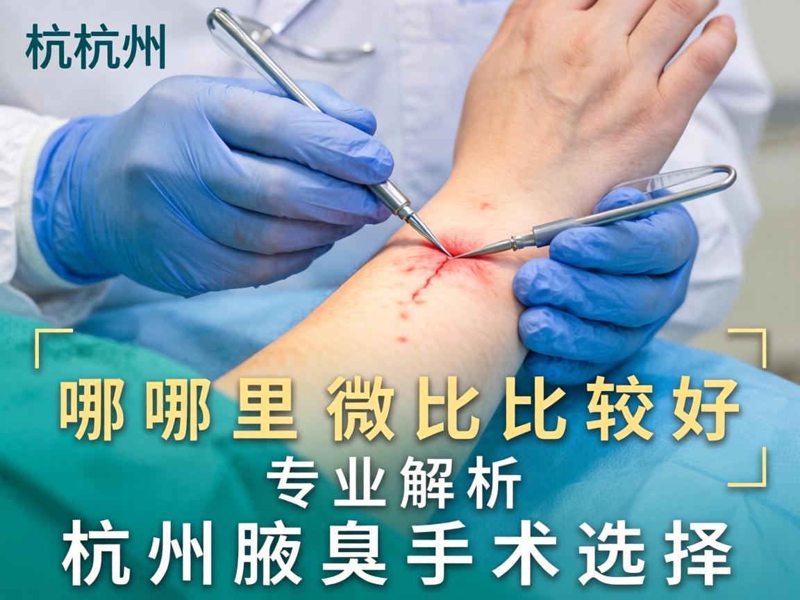 杭州腋臭手术哪里做比较好？专业解析杭州腋臭手术选择