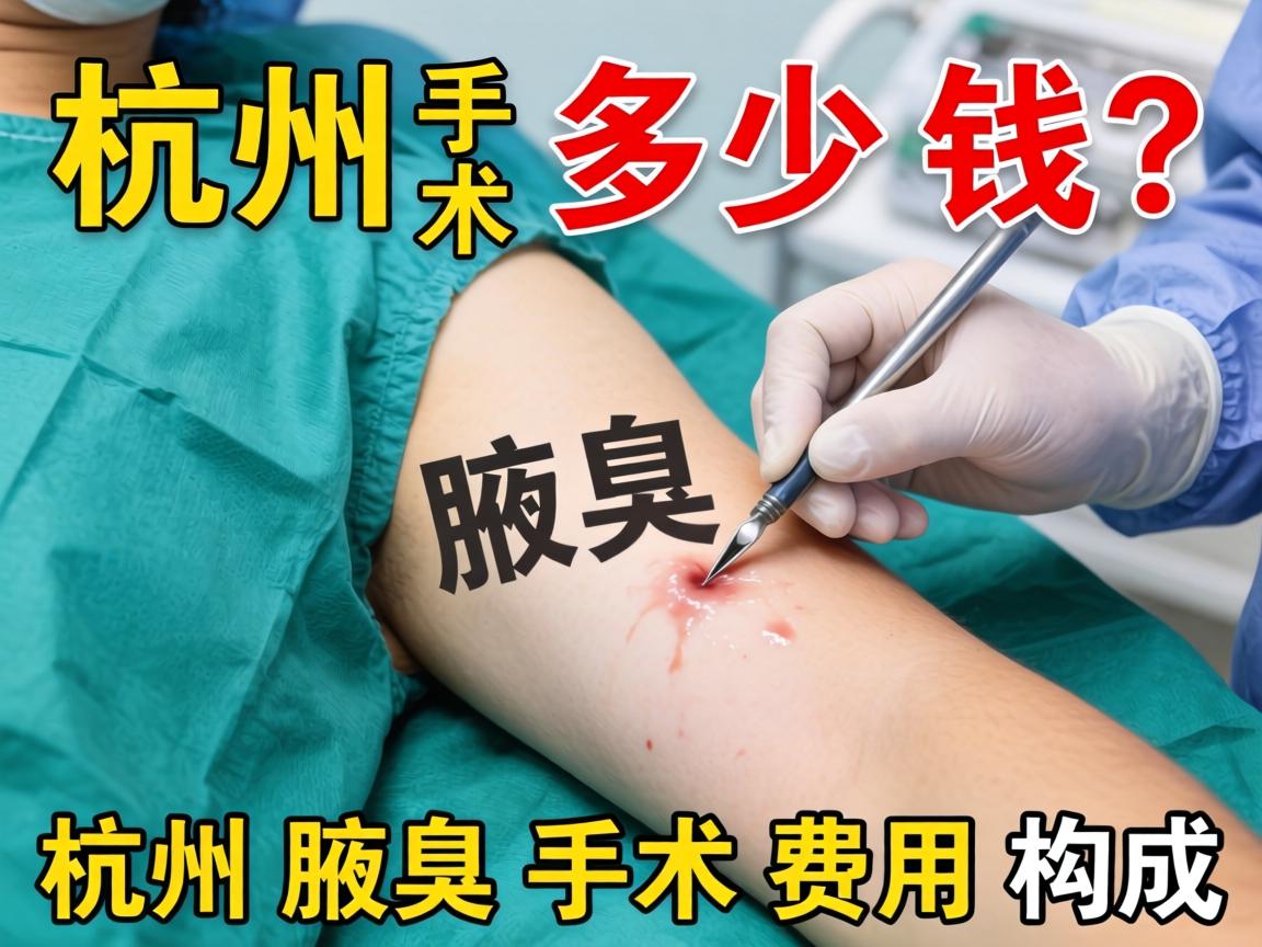 杭州腋臭手术多少钱？详解杭州腋臭手术费用构成