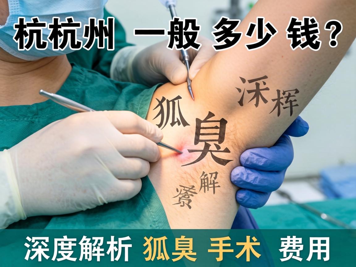 杭州狐臭手术一般多少钱？深度解析狐臭手术费用