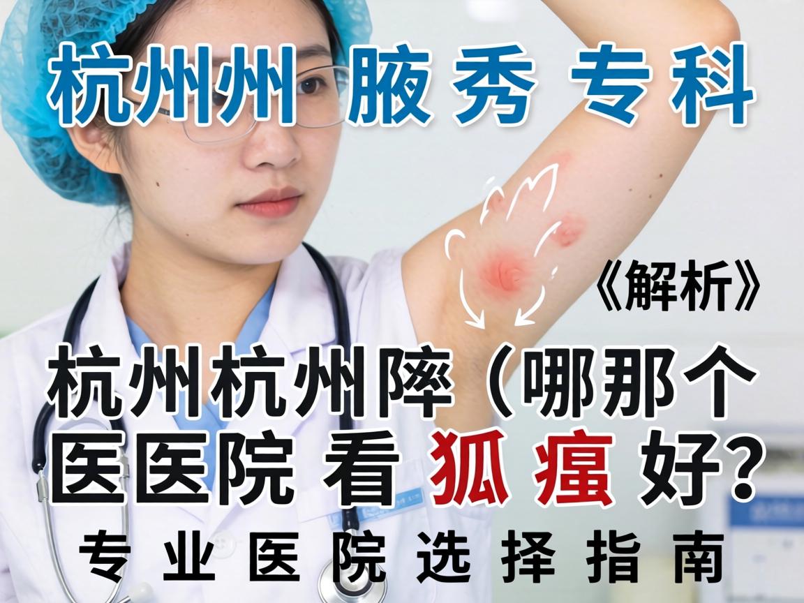 杭州腋秀专科解析，杭州哪个医院看狐臭好，专业医院选择指南