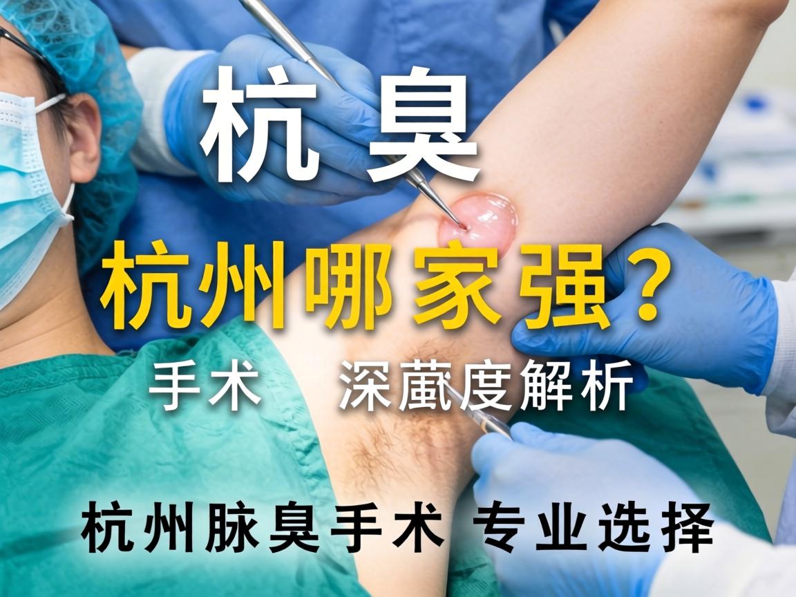 杭州腋臭手术哪家强？深度解析杭州腋臭手术专业选择