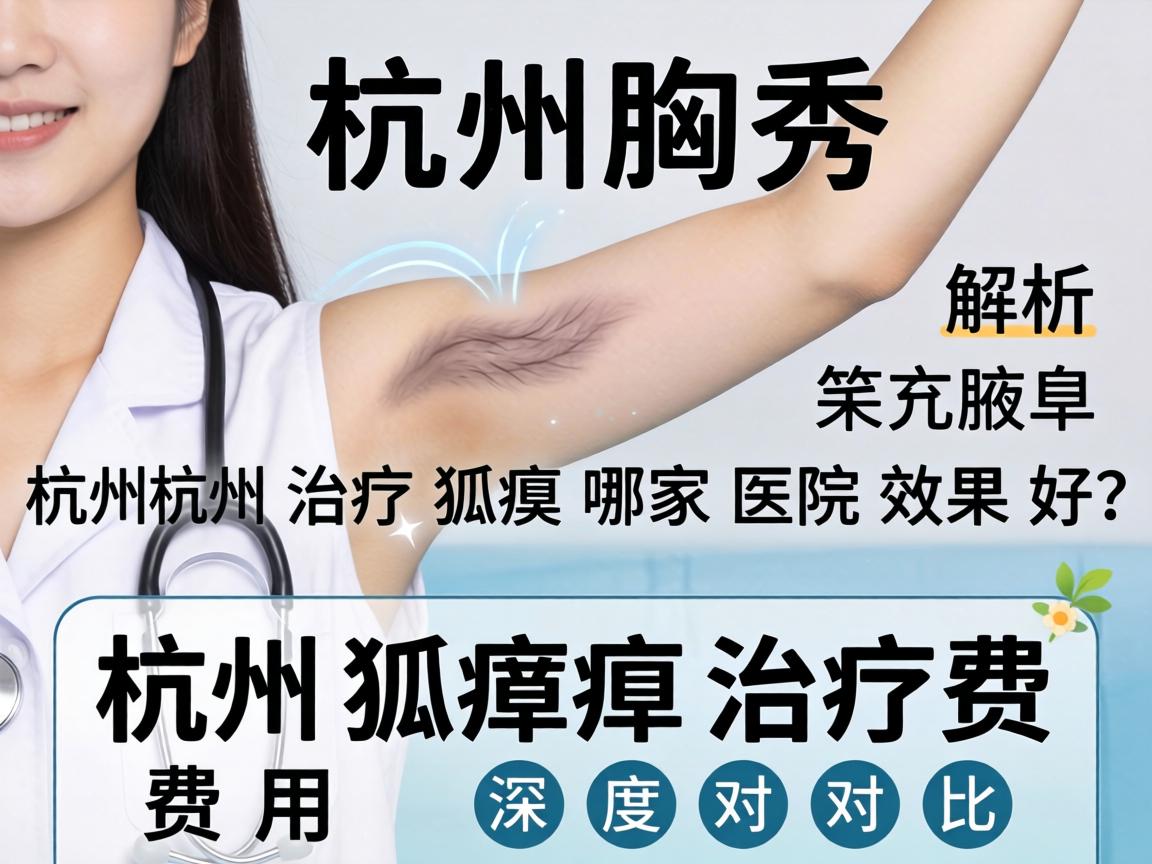 杭州腋秀解析，杭州治疗狐臭哪家医院效果好？杭州狐臭治疗费用深度对比