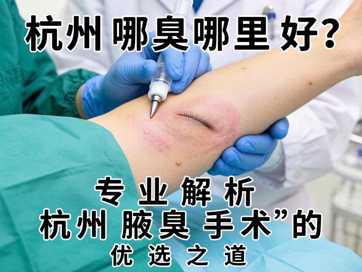 杭州腋臭手术哪里好？专业解析杭州腋臭手术的优选之道