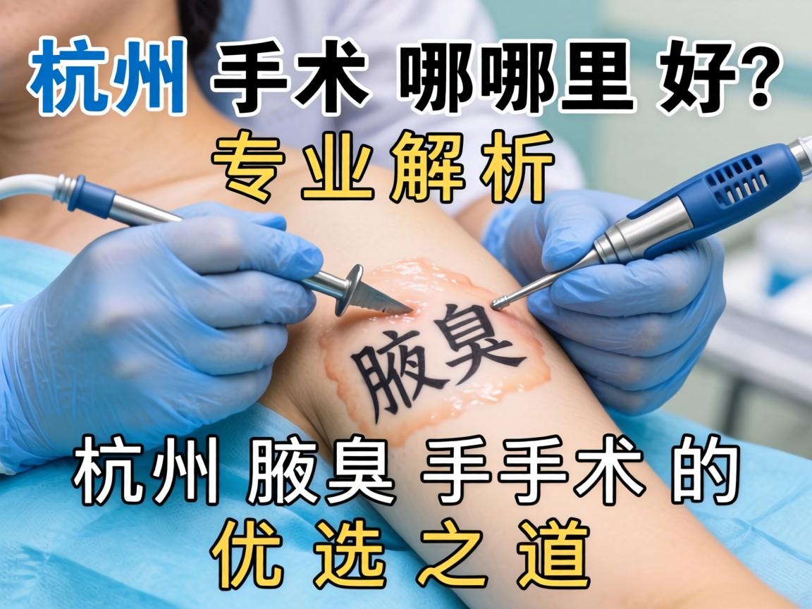 杭州腋臭手术哪里好？专业解析杭州腋臭手术的优选之道