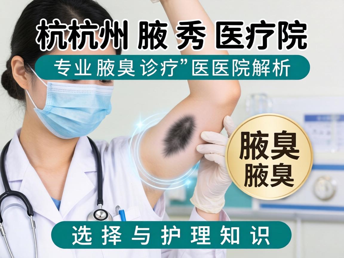 杭州腋秀医院解析，专业腋臭诊疗的医院选择与护理知识