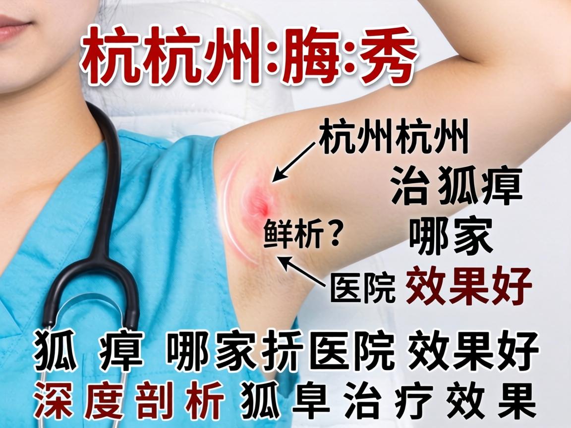 杭州腋秀解析，杭州治狐臭哪家医院效果好？深度剖析狐臭治疗效果