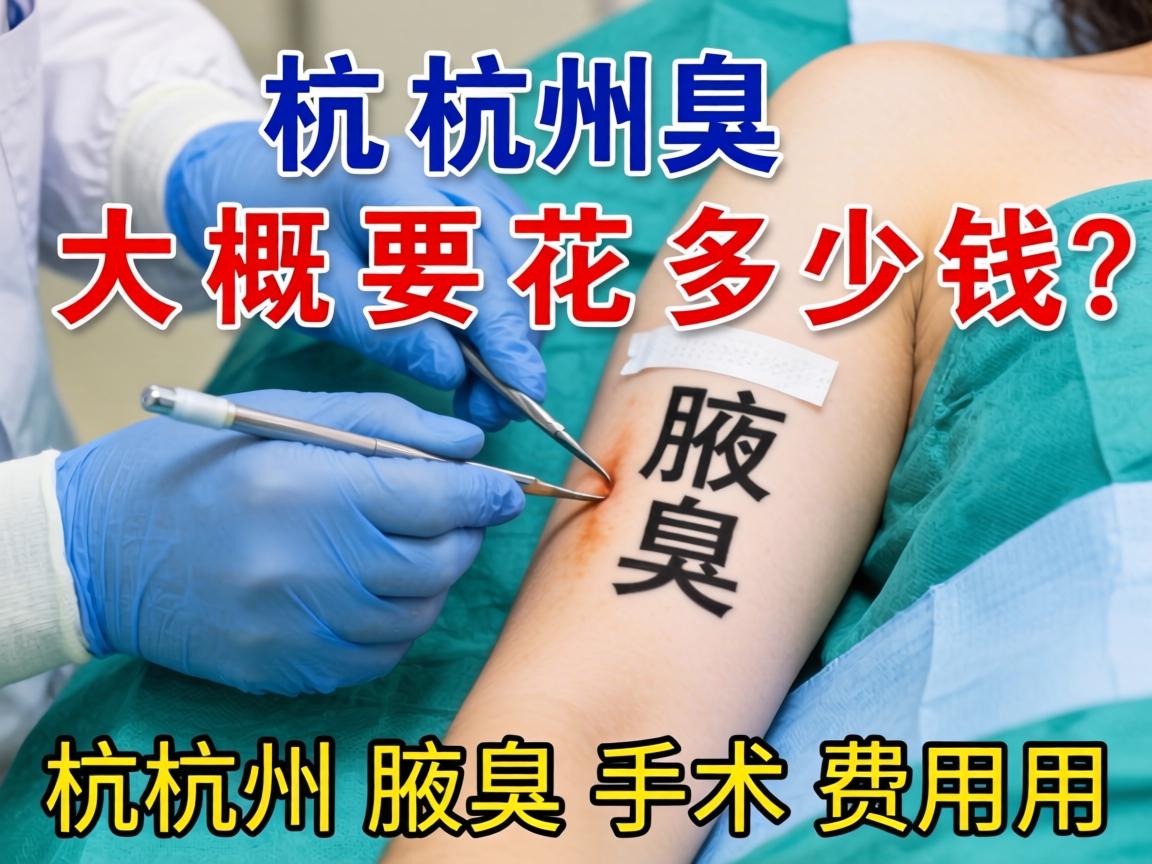 杭州腋臭手术大概要花多少钱?详解杭州腋臭手术费用 杭州腋臭手术大概要花多少钱?详解杭州腋臭手术费用