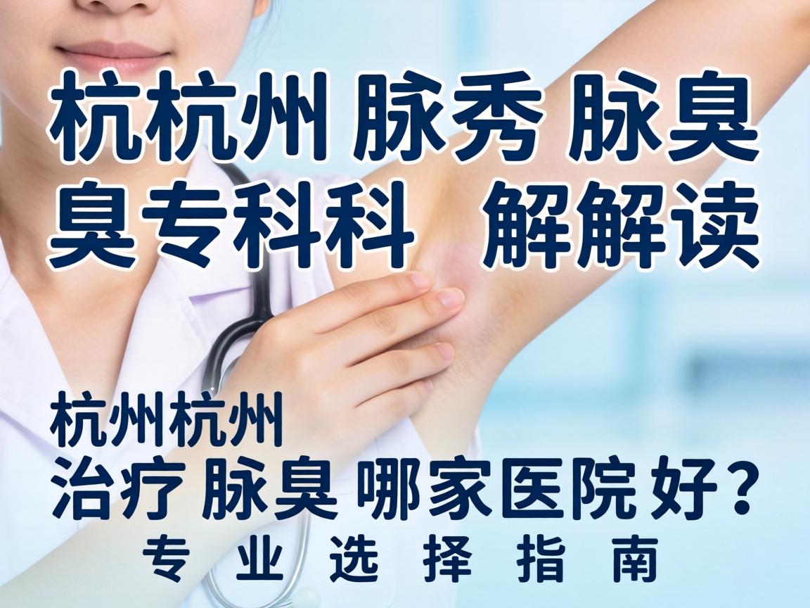 杭州腋秀腋臭专科解读，杭州治疗腋臭哪家医院好？专业选择指南
