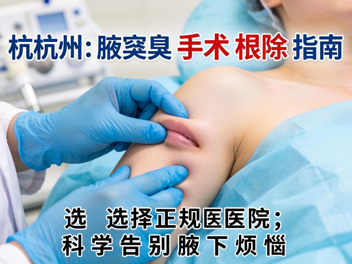 杭州腋臭手术根除指南，选择正规医院，科学告别腋下烦恼