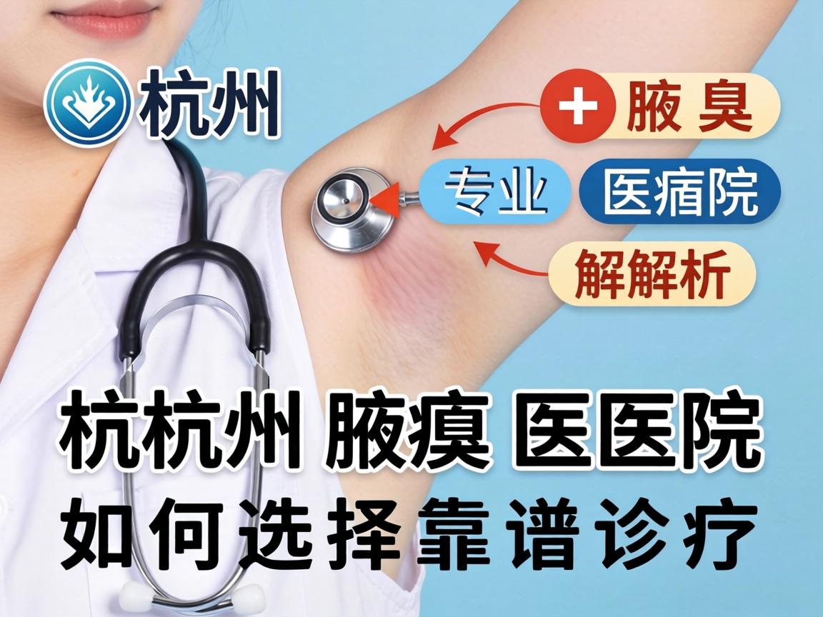 杭州腋臭医院专业解析，杭州腋臭医院如何选择靠谱诊疗