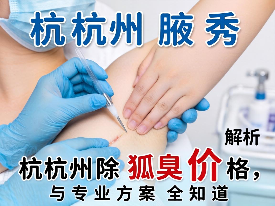 杭州腋秀解析，杭州除狐臭价格与专业方案全知道
