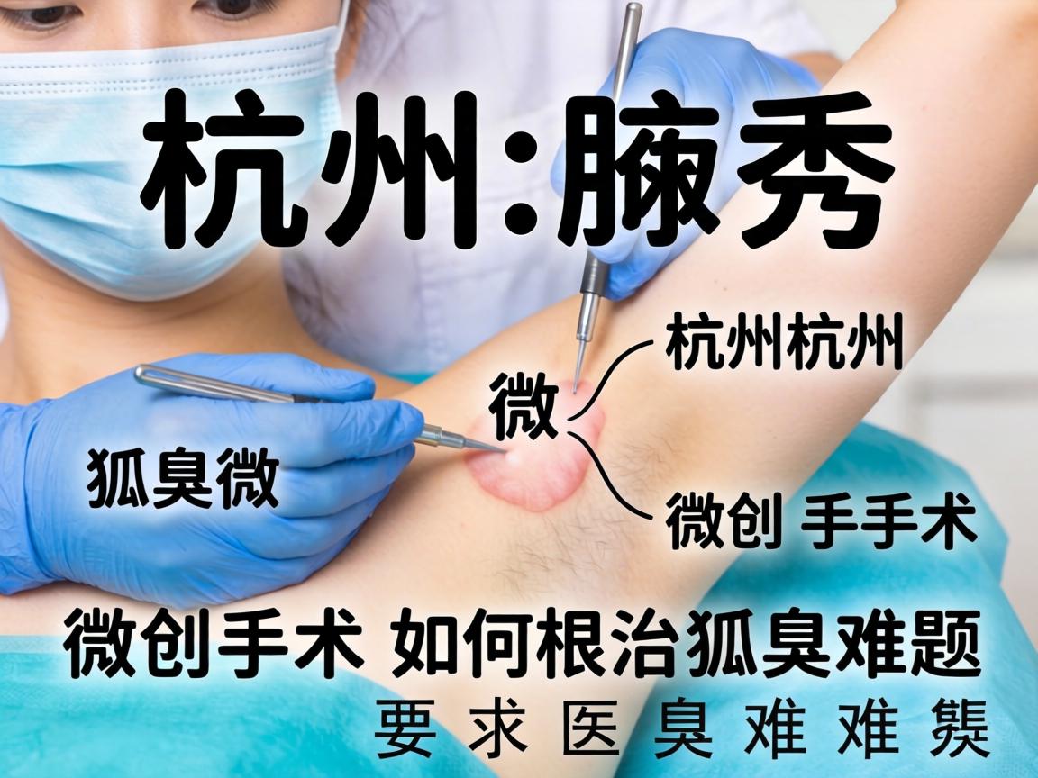 杭州腋秀解析，杭州狐臭微创手术，微创手术如何根治狐臭难题