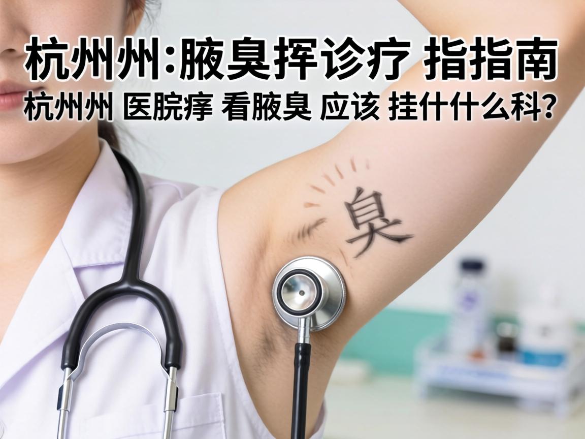 杭州腋臭诊疗指南，杭州医院看腋臭应该挂什么科？