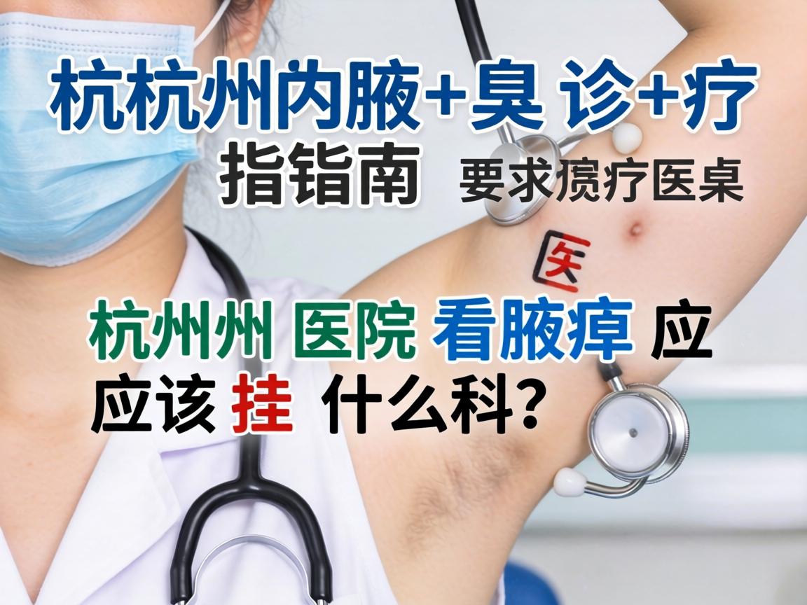 杭州腋臭诊疗指南，杭州医院看腋臭应该挂什么科？
