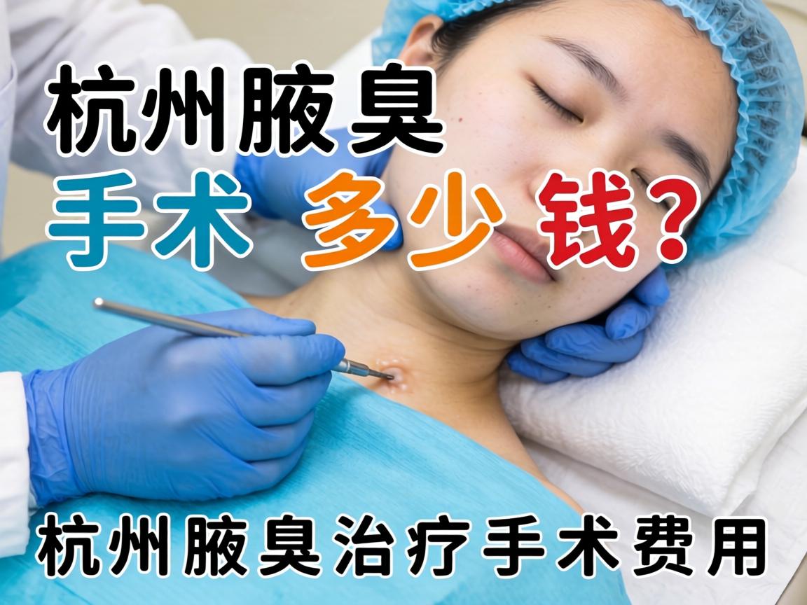 杭州腋臭手术多少钱？详解杭州腋臭治疗手术费用