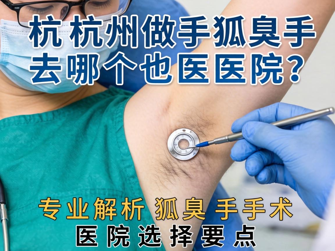 杭州做狐臭手术去哪个医院？专业解析狐臭手术医院选择要点