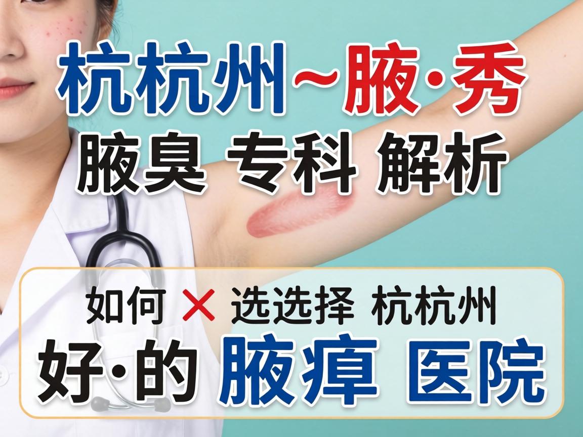 杭州腋秀腋臭专科解析,如何选择杭州好的腋臭医院 杭州腋秀腋臭专科解析,如何选择杭州好的腋臭医院