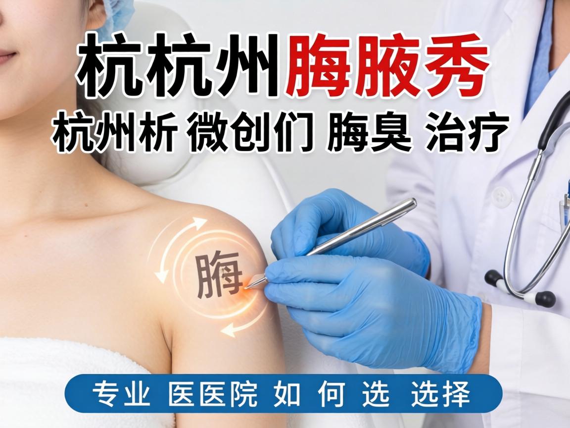 杭州腋秀解析，杭州微创腋臭治疗，专业医院如何选择