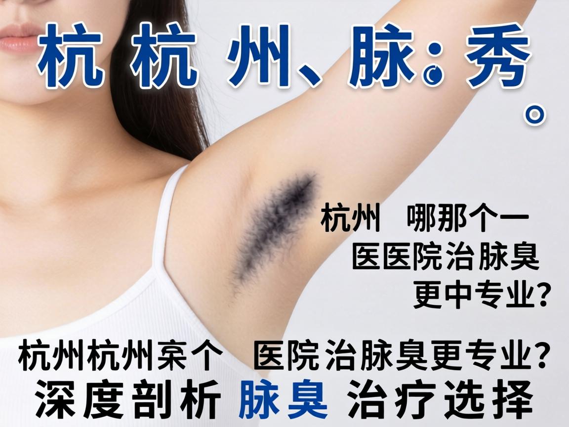 杭州腋秀解析，杭州哪个医院治腋臭更专业？深度剖析腋臭治疗选择