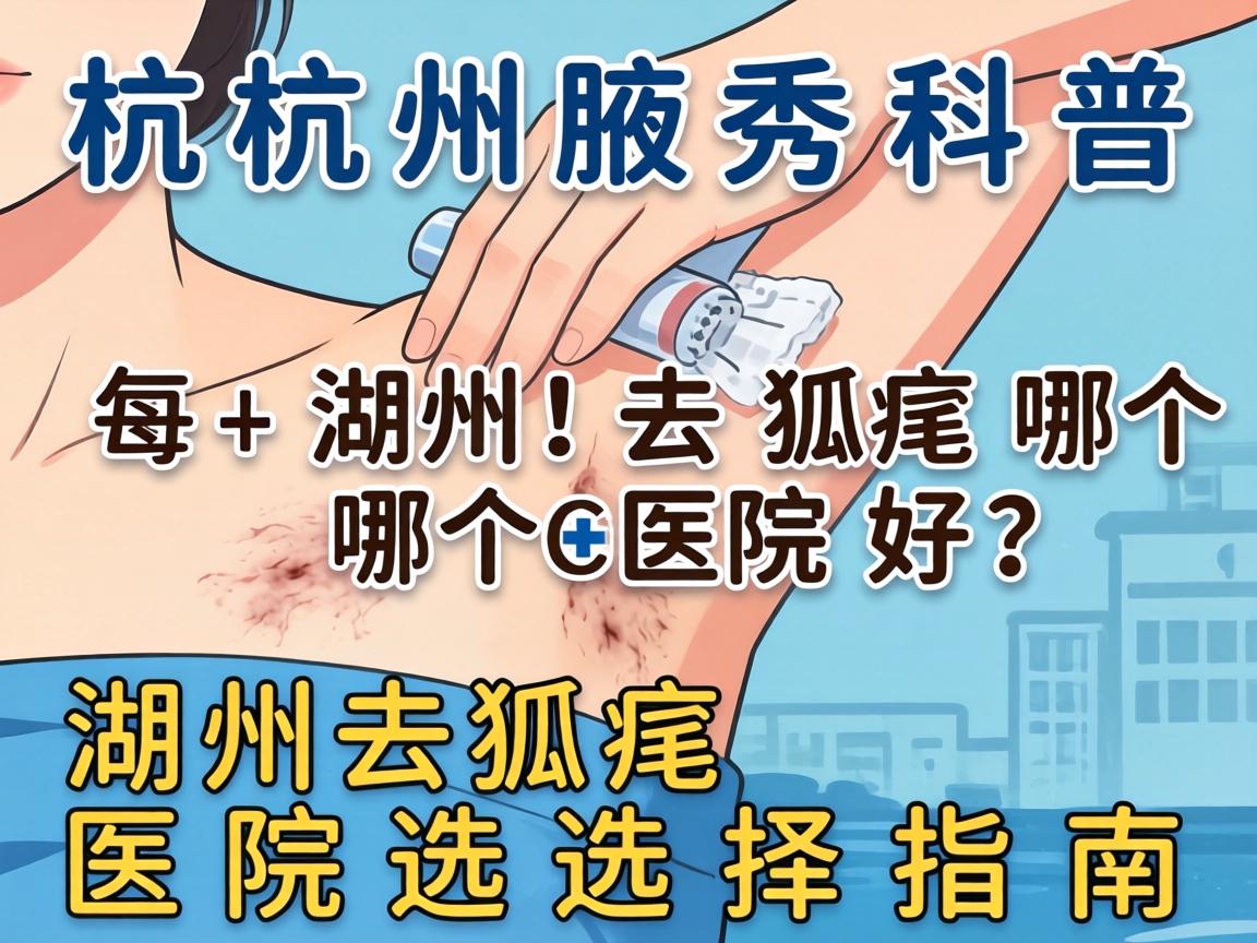 杭州腋秀科普，在湖州去狐臭哪个医院好？湖州去狐臭医院选择指南