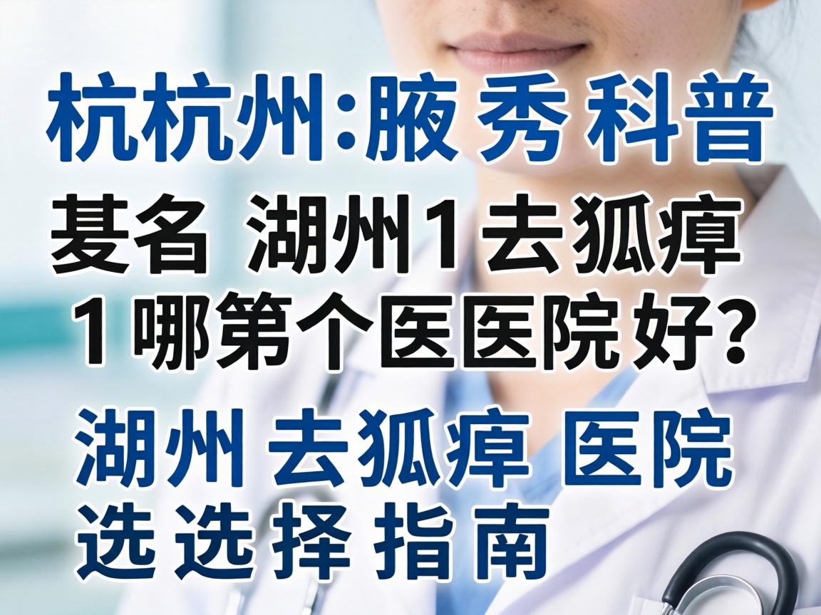 杭州腋秀科普，在湖州去狐臭哪个医院好？湖州去狐臭医院选择指南