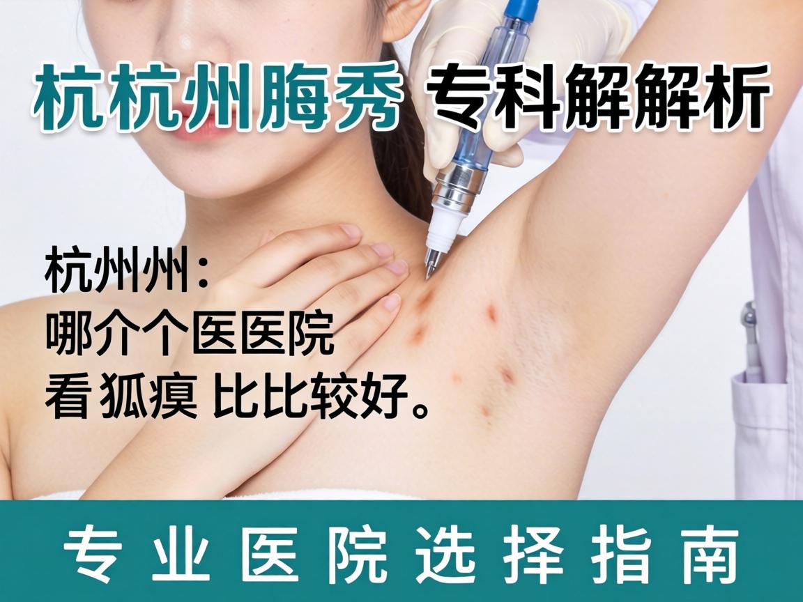 杭州腋秀专科解析，杭州哪个医院看狐臭比较好，专业医院选择指南