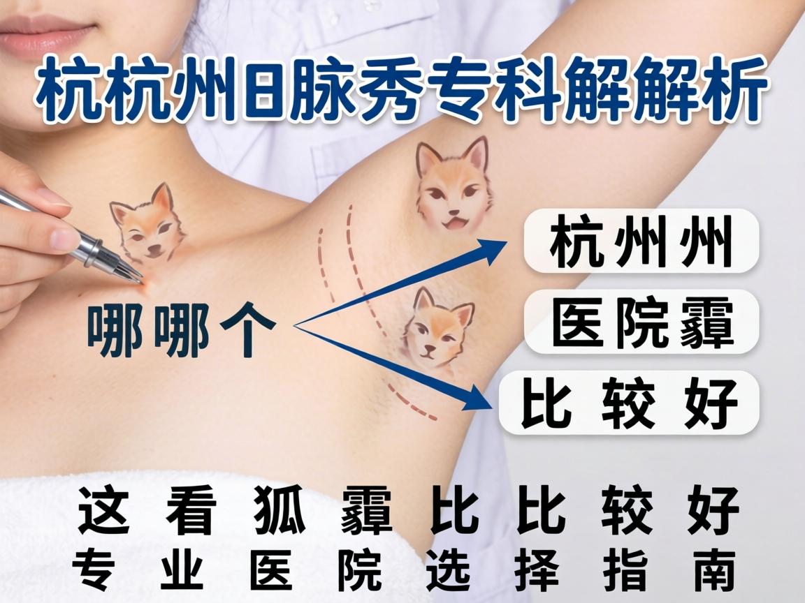 杭州腋秀专科解析，杭州哪个医院看狐臭比较好，专业医院选择指南