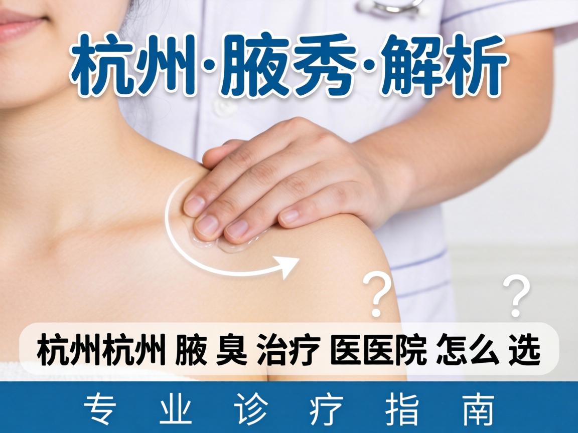 杭州腋秀解析，杭州腋臭治疗医院怎么选？专业诊疗指南