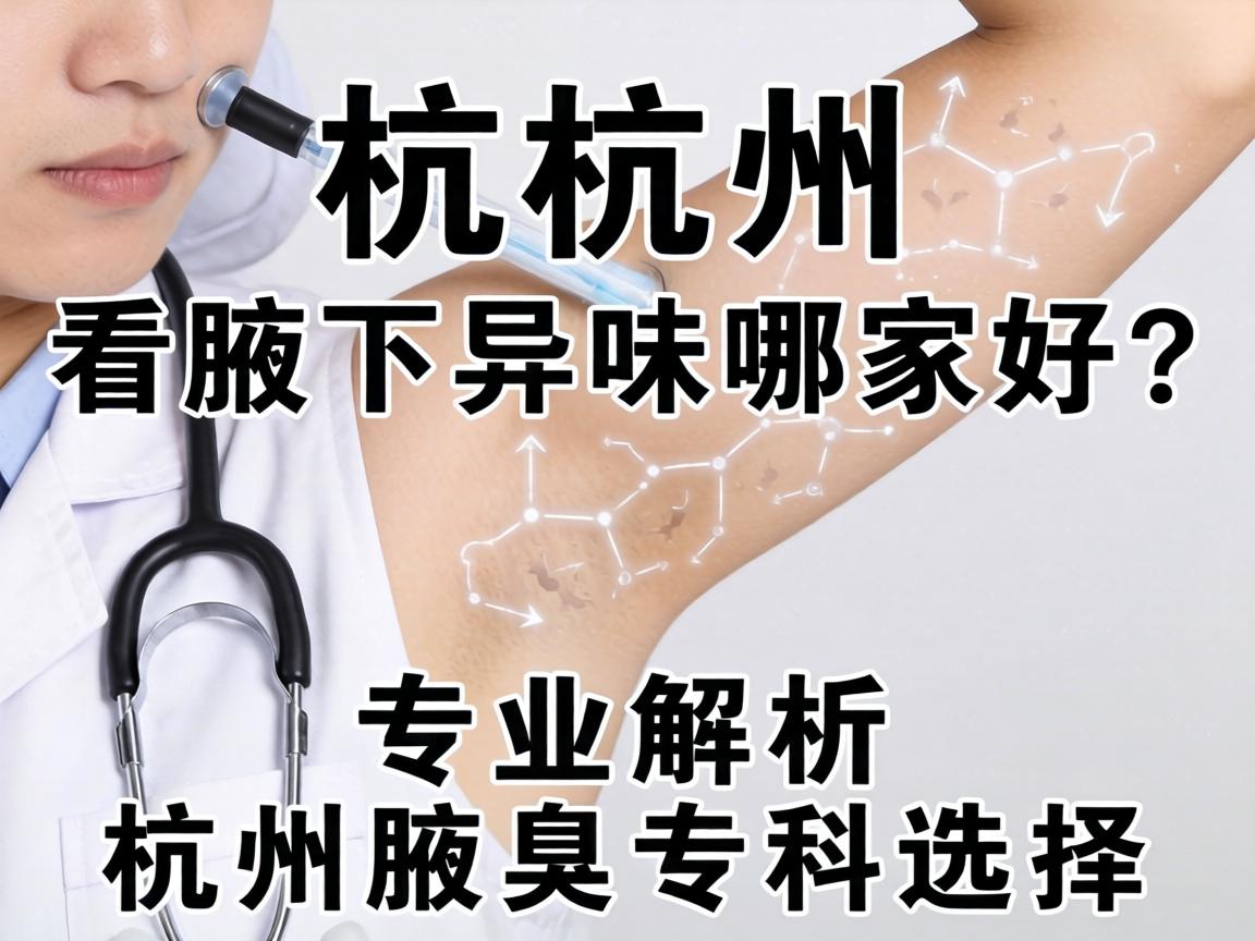 杭州看腋下异味哪家好？专业解析杭州腋臭专科选择
