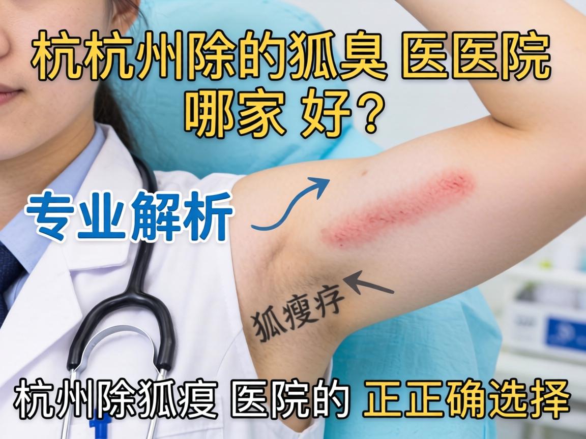 杭州除狐臭医院哪家好？专业解析杭州除狐臭医院的正确选择