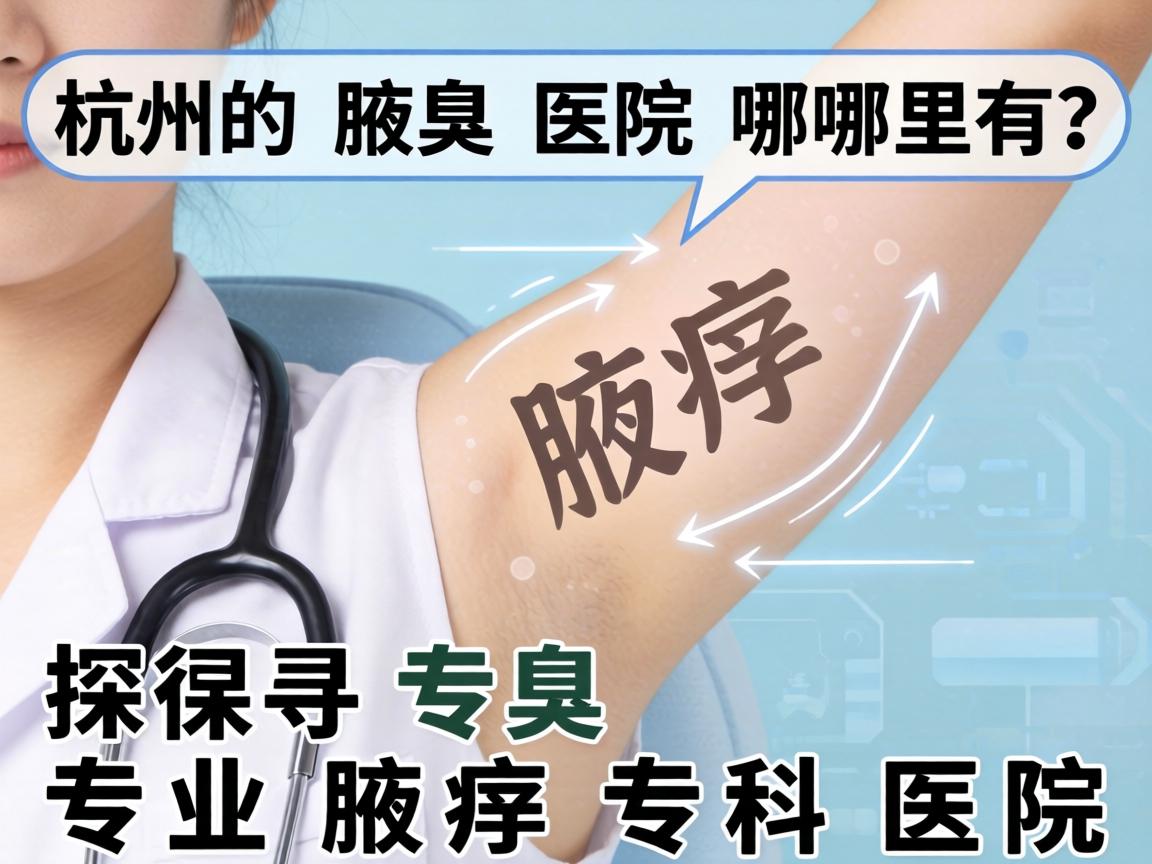 杭州腋臭医院哪里有？探寻专业腋臭专科医院
