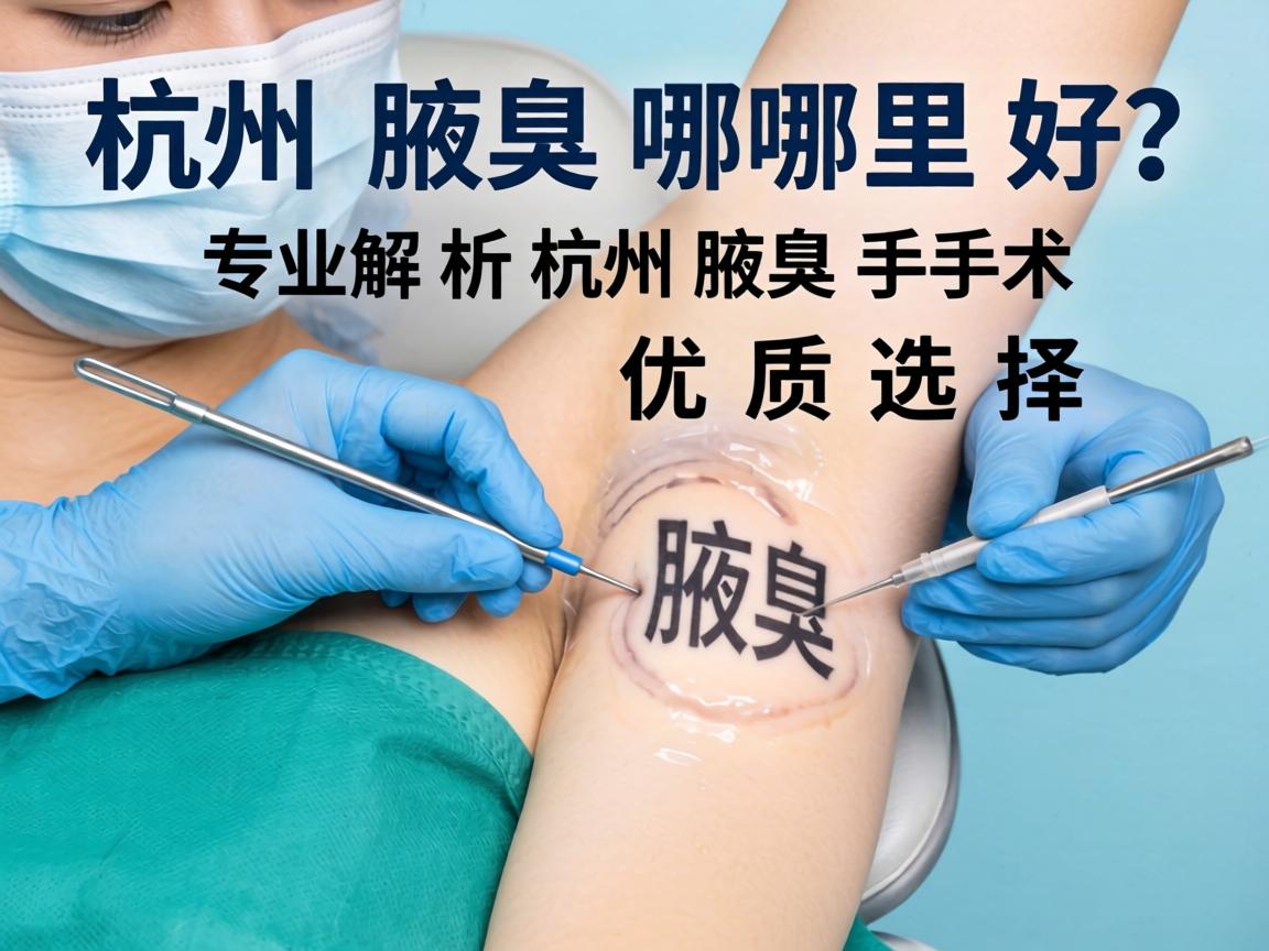 杭州腋臭手术哪里好？专业解析杭州腋臭手术优质选择
