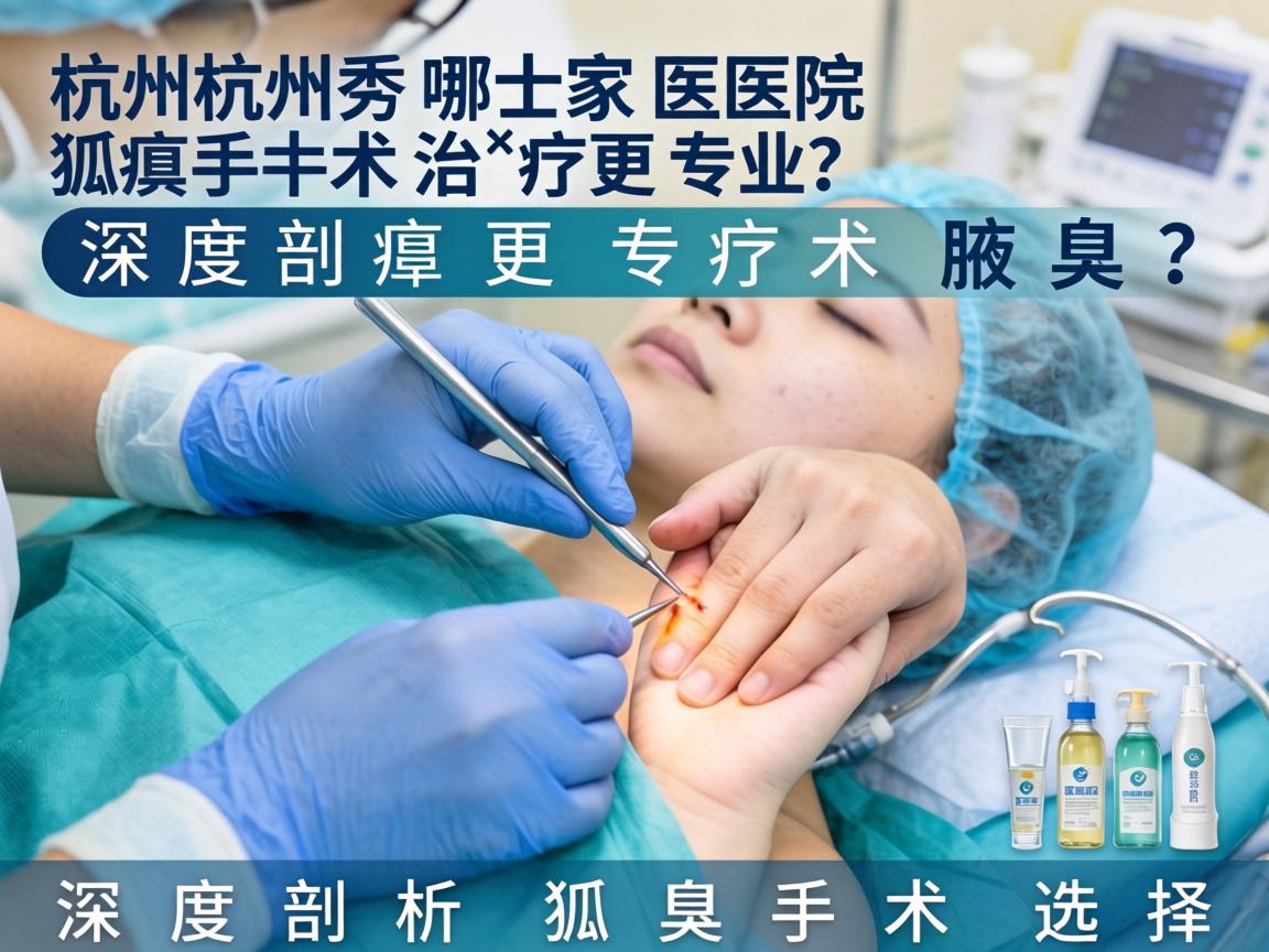 杭州腋秀解析，杭州哪家医院狐臭手术治疗更专业？深度剖析狐臭手术选择
