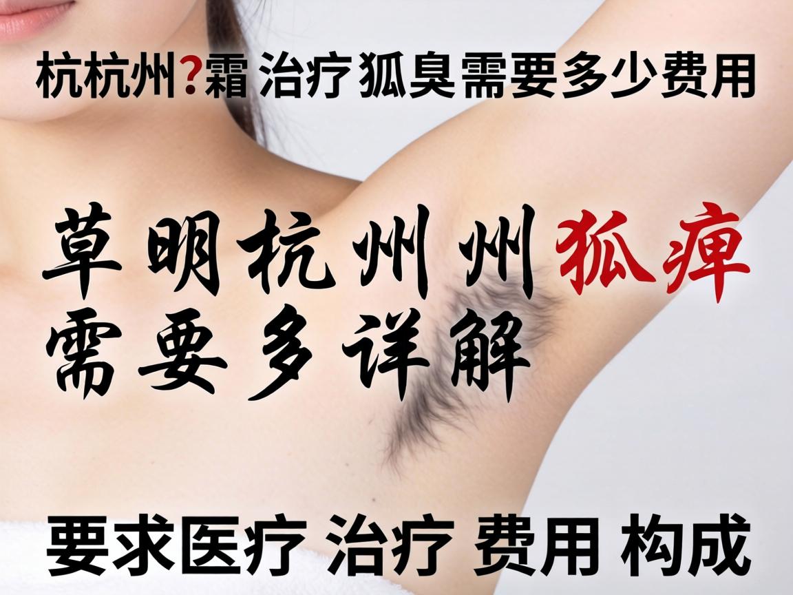 杭州治疗狐臭需要多少费用？详解杭州狐臭治疗费用构成