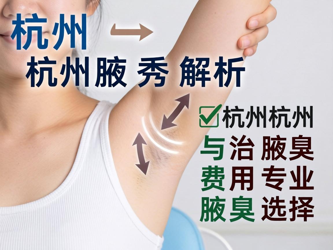 杭州腋秀解析，杭州治腋臭的费用与专业选择